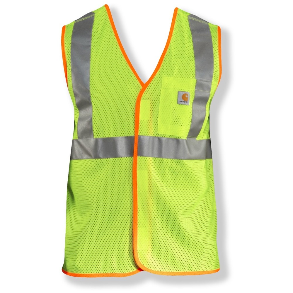 Carhartt 100501 Class 2 High-Visibility Vest - NWT Mens XL Lime - #45944-N3